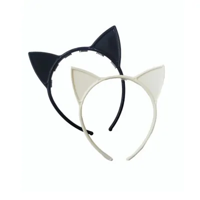 Vincha Gatito Kitty Cm Bla Y Neg