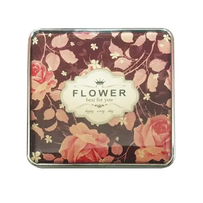 Espejo Silicona Cuadrado Floral Dried Roses