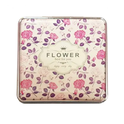 Espejo Silicona Cuadrado Floral Ditsy