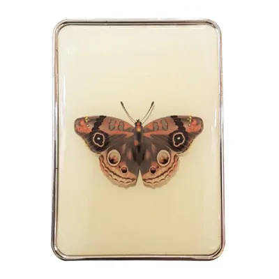 Espejo Silicona Rectagular Mariposa Ladrillo