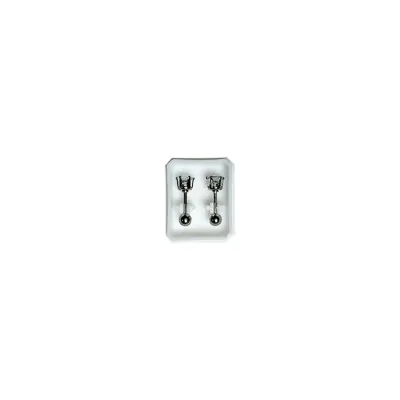 Aros Abridor Acero Stras N5 Plateado X12