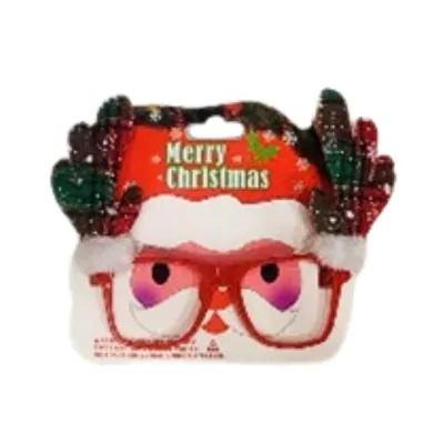 Lentes Navidad Reno Cuadrille Verde X6
