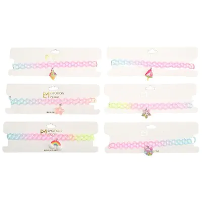 Choker Tattoo Color Con Dije Acrilico Glitter X12