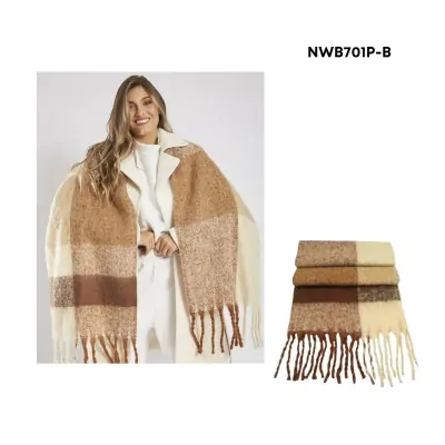 Manton Nube Cuadrille 42x180 Beige Y Toffee