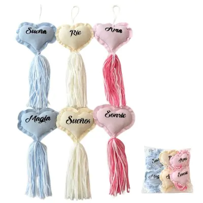 Colgante Chico Palabra Corazon Pastel X6