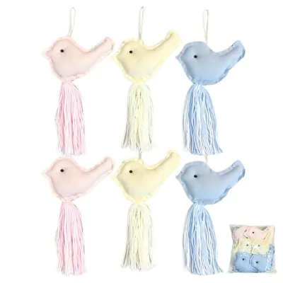 Colgante Chico Pajaro Liso Pastel X6