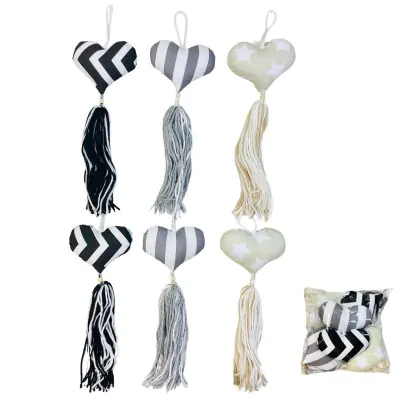 Colgante Grande Corazon Estampa Minimalista X6