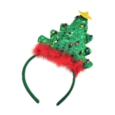 Vincha Navidad Arbol Pelo D09 X6