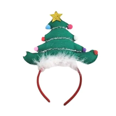 Vincha Navidad Arbol Pelo D10 X6