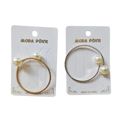 Pulsera Stras Rigida - Perla X12