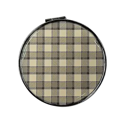 Espejo Silicona Brillo Cuadrille Shepherd Check Beige Y Gris
