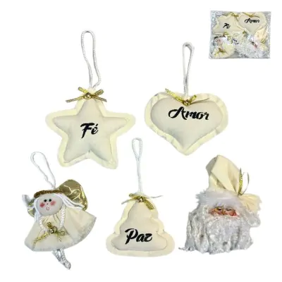Set Colgante Navidad Crudo