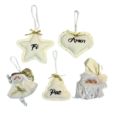 Set Colgante Navidad Crudo