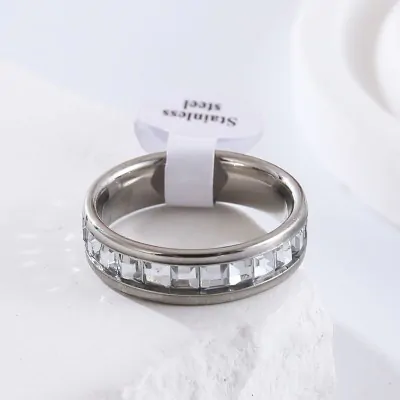 Anillo Acero Diseno Hombre B X12