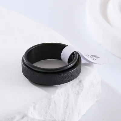 Anillo Acero Diseno Hombre A X12