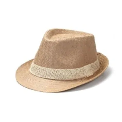 Sombrero Tanguero Trilby Con Cinta Crema 1- Beige