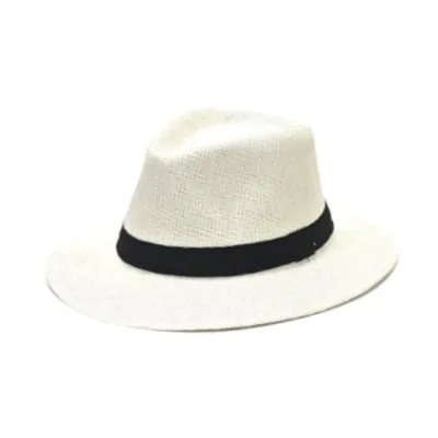 Sombrero Fedora Plano 2 Blanco