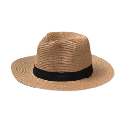 Sombrero Fedora Plano Beige