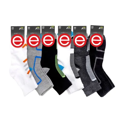 Medias Soquete Alto Plain Hombre Ultra Sport Elemento X12