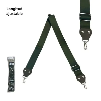 Correa Para Cartera Regulable 4cm - Verde Militar
