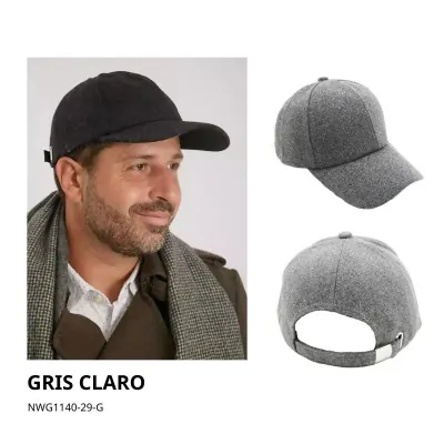 Cap Paño Liso Gris Claro