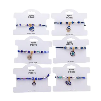 Pulsera Soga Dije - Ojo Turco A X12