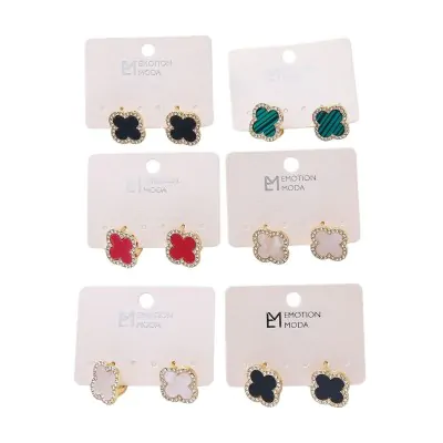 Aros Diseno Trebol - Borde Stras X6