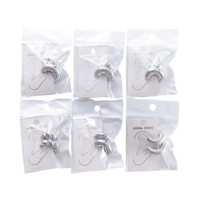 Aros Cuff Ccb Set X2 Plateado X12