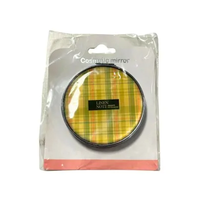 Espejo Silicona Brillo Cuadrille Tartan Verde Rosa