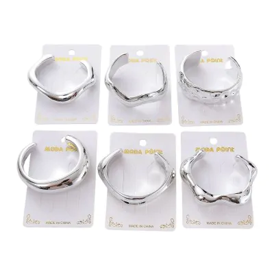 Pulsera Chunky Ccb Plateado X6