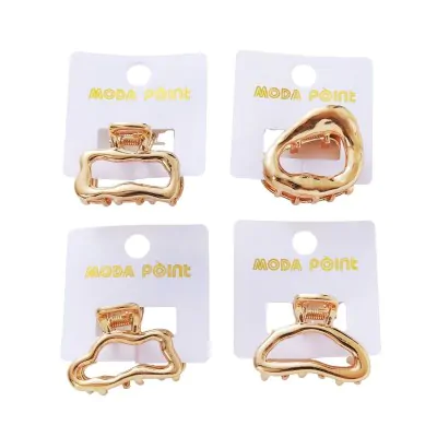 Broche Metal Formas Abstractas 4.5cm Dorado X12