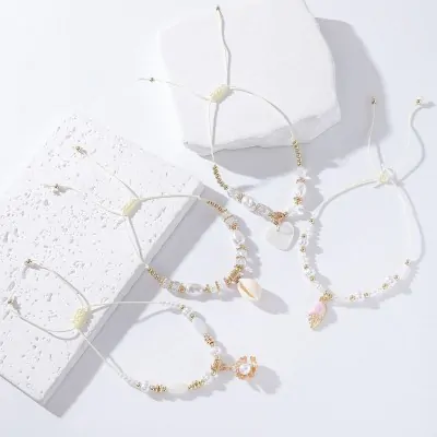 Pulsera Soga Dije Perla A X12