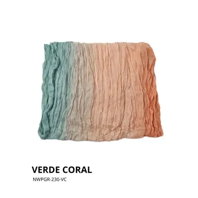 Chalina Panuelo Bicolor Verde Coral