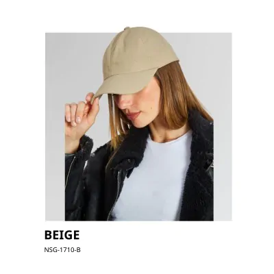Gorro Cap Deportivo Transpirable Beige