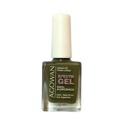 Esmalte Agowan Gel Cremoso 10ml G85 Verde Militar X2