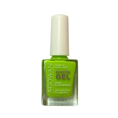 Esmalte Agowan Gel Cremoso 10ml J89 Verde Neon X2