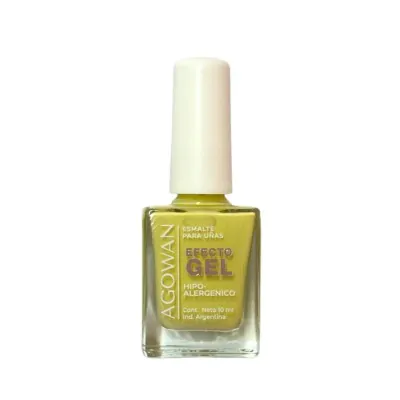 Esmalte Agowan Gel Cremoso 10ml Q03 Amarillo Claro X2