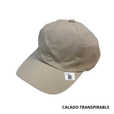 Gorro Cap Deportivo Transpirable Beige