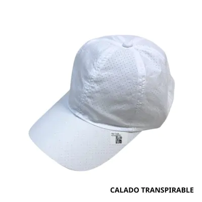 Gorro Cap Deportivo Transpirable Blanco