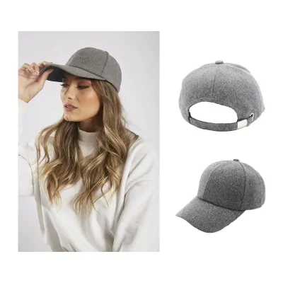 Cap Paño Liso Gris Claro