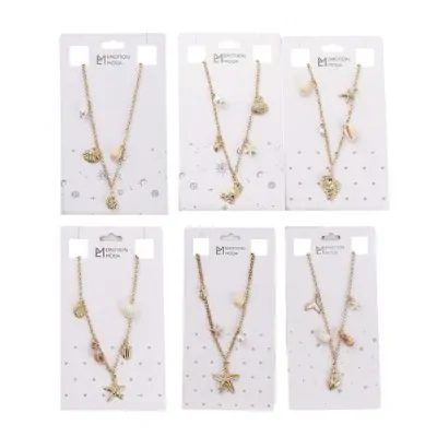 Collar Multichain 5 Dijes Oceano Dorado X12