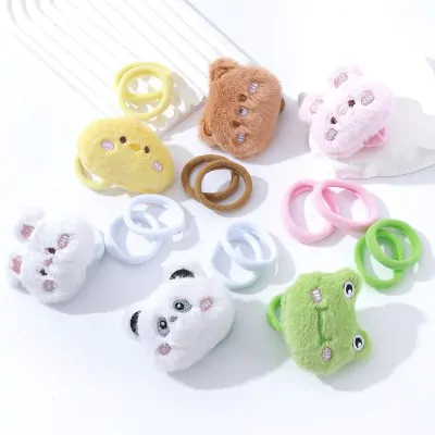 Colita Infantil Peluche Animalitos Variante B X12