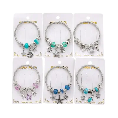 Pulsera Pandora Metal Cerrada - Plateado Oceano X6