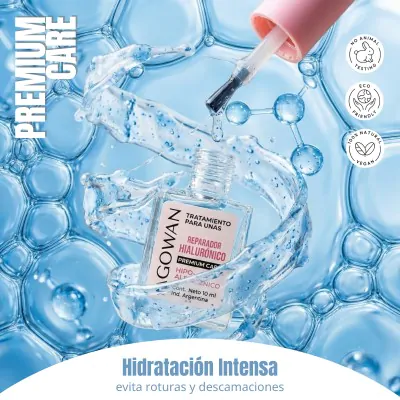 Esmalte Agowan Tratamiento 10ml Reparador Acido Hialuronico X2
