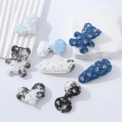 Set Tic Tac Tela Formas Denim X12