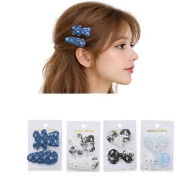 Set Tic Tac Tela Formas Denim X12