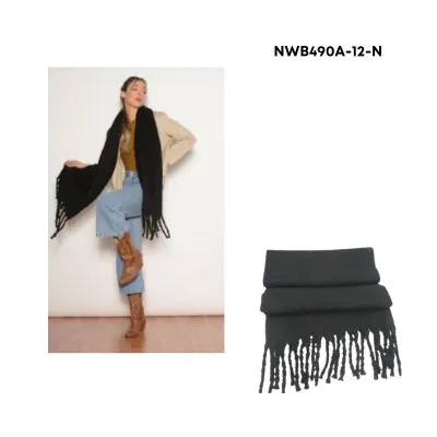 Manton Nube Liso 42x180 Negro (nwb490a-12-n)
