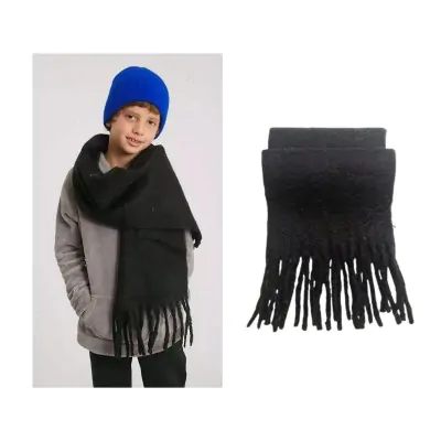 Manton Infantil Nube Liso 20x120 Negro