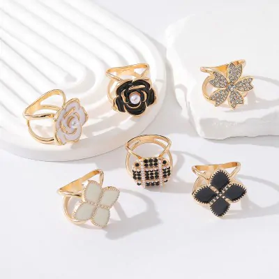Anillo Ajustador Panuelo Flor X12