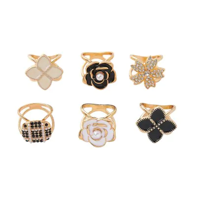 Anillo Ajustador Panuelo Flor X12